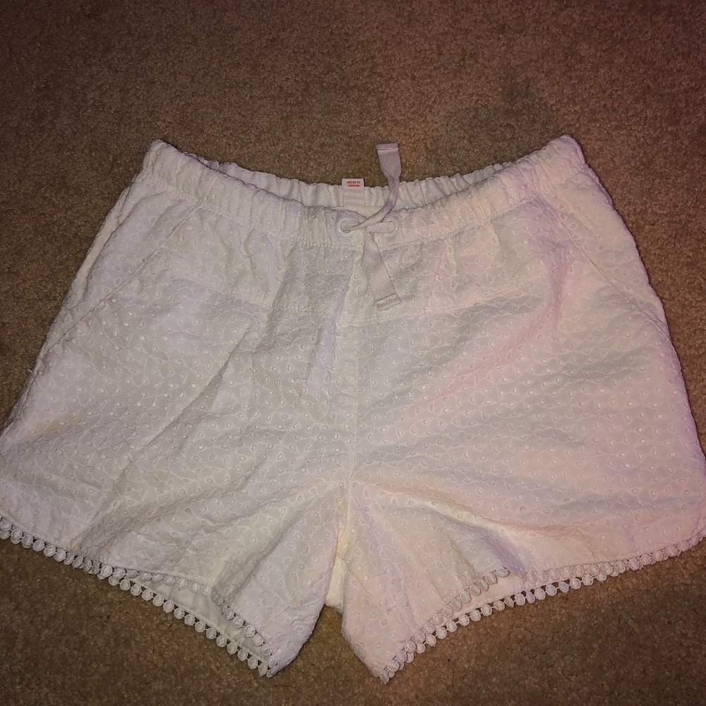 White Lacey Shorts